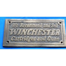 Winchester Brass Plaque